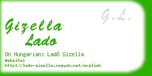 gizella lado business card